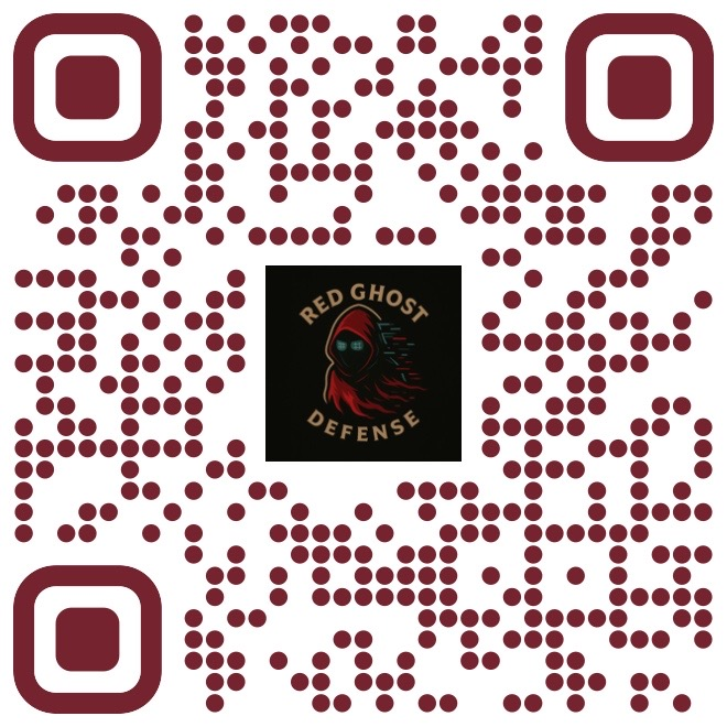 Red Ghost Defense contact QR code